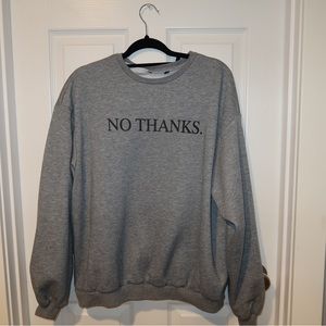 Oversized crew neck
